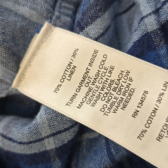 Vineyard Vines Classic Fit Whale Shirt Short Sleeve Button Up Size XL - Picture 5 of 5